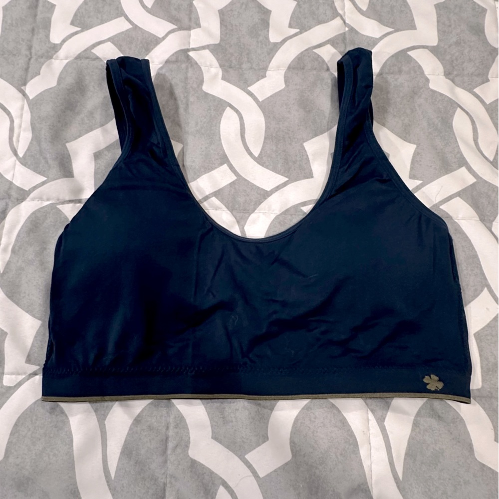 Lucky Brand Navy Blue Sports Bra with light padding Size Large